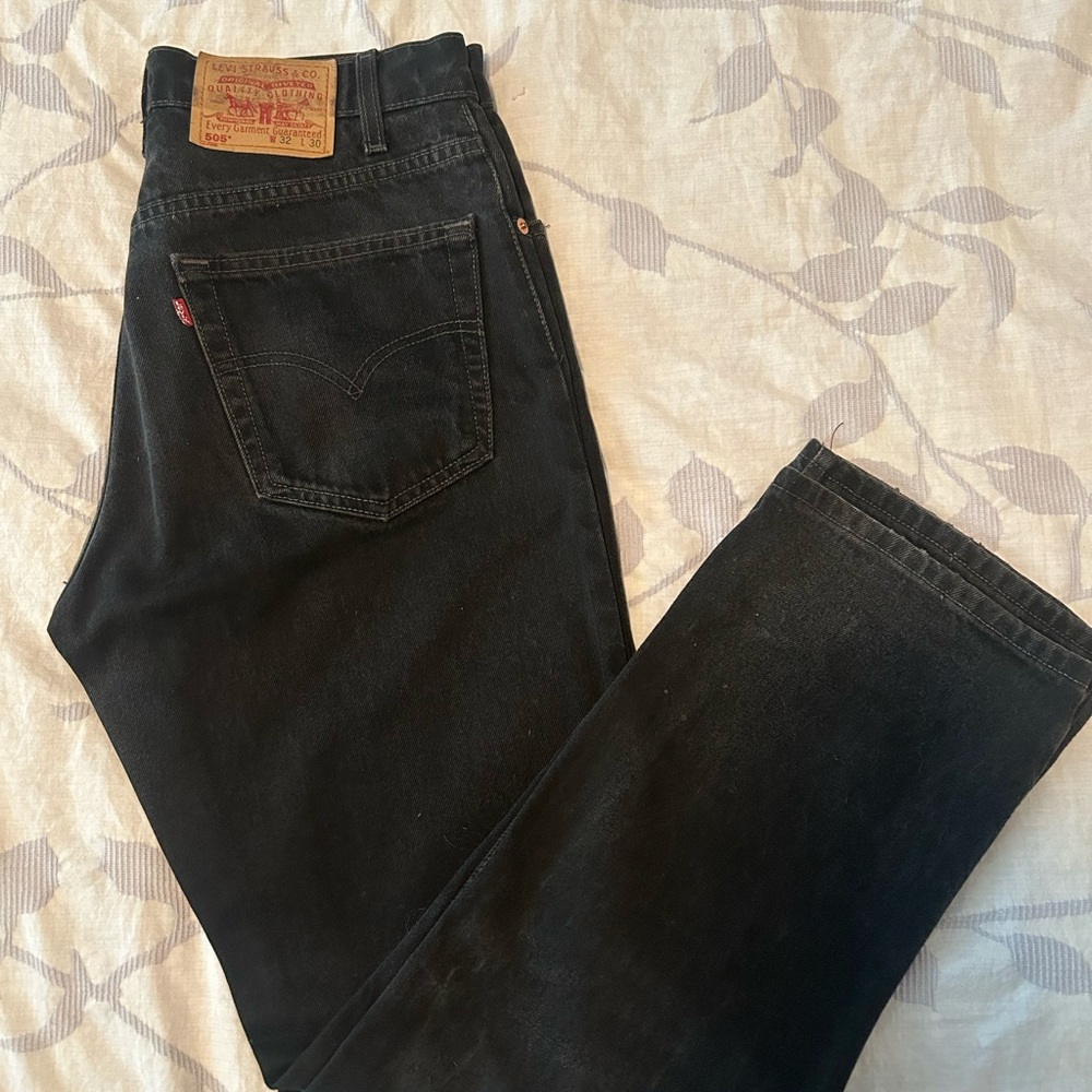 Vintage Levi's 505 washed black